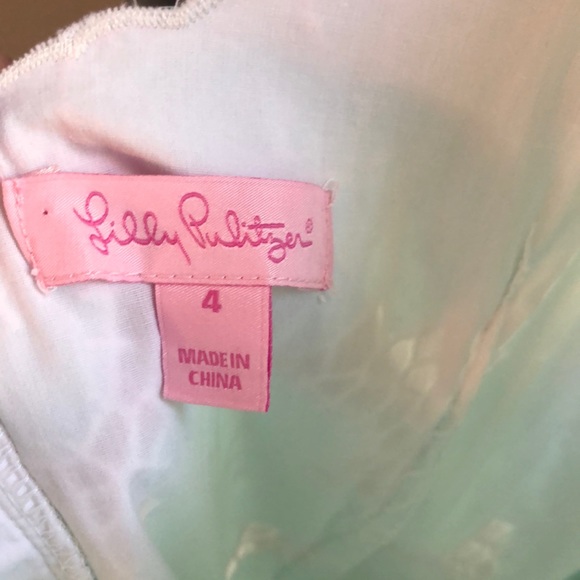 Lilly Pulitzer Dress Beautiful Blue and Green - Picture 3 of 4